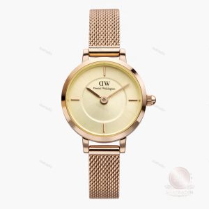 ساعت مچی دنیل ولینگتون نباتی زنانه بند رزگلد نمای روبرو